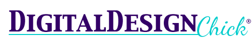 digital design chick logo