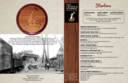 Menu crown and hammer menu